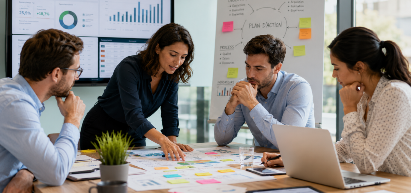 Plan d’action 90 jours, rentabilité PME, gestion d’entreprise, Pensée Lean Inc., croissance structurée.